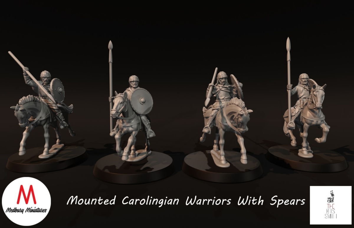 Mounted Carolingian Warriors with Spears